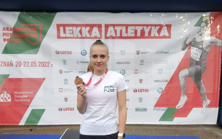 Brązowy medal w Akademickich Mistrzostwach Polski w lekkiej atletyce!